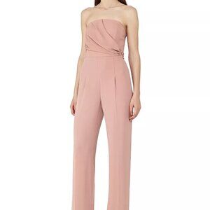 REISS Blush Strapless Pink Kristina Bustier Jumpsuit